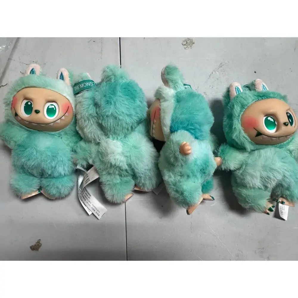 2PCS Labubu Catch Me If You Can Plush Keychain Mint Green & Gradient Set